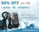 30% off on All Laptop AC Adapters at LaptopZ.com!